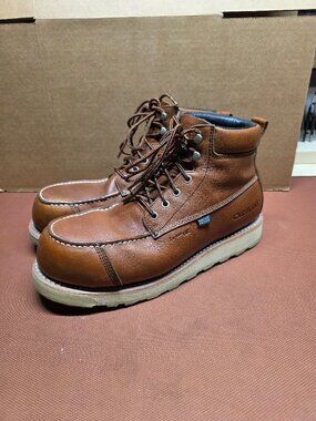 Carolina Men's Moc Safety Toe Leather Work Boots Men’s 13D